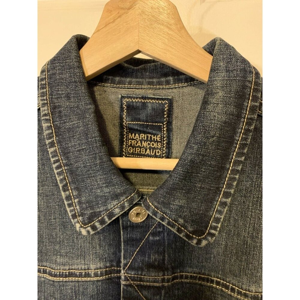 Marithe Francois Girbaud Denim jean Jacket, Blue Women Sz‎ XL